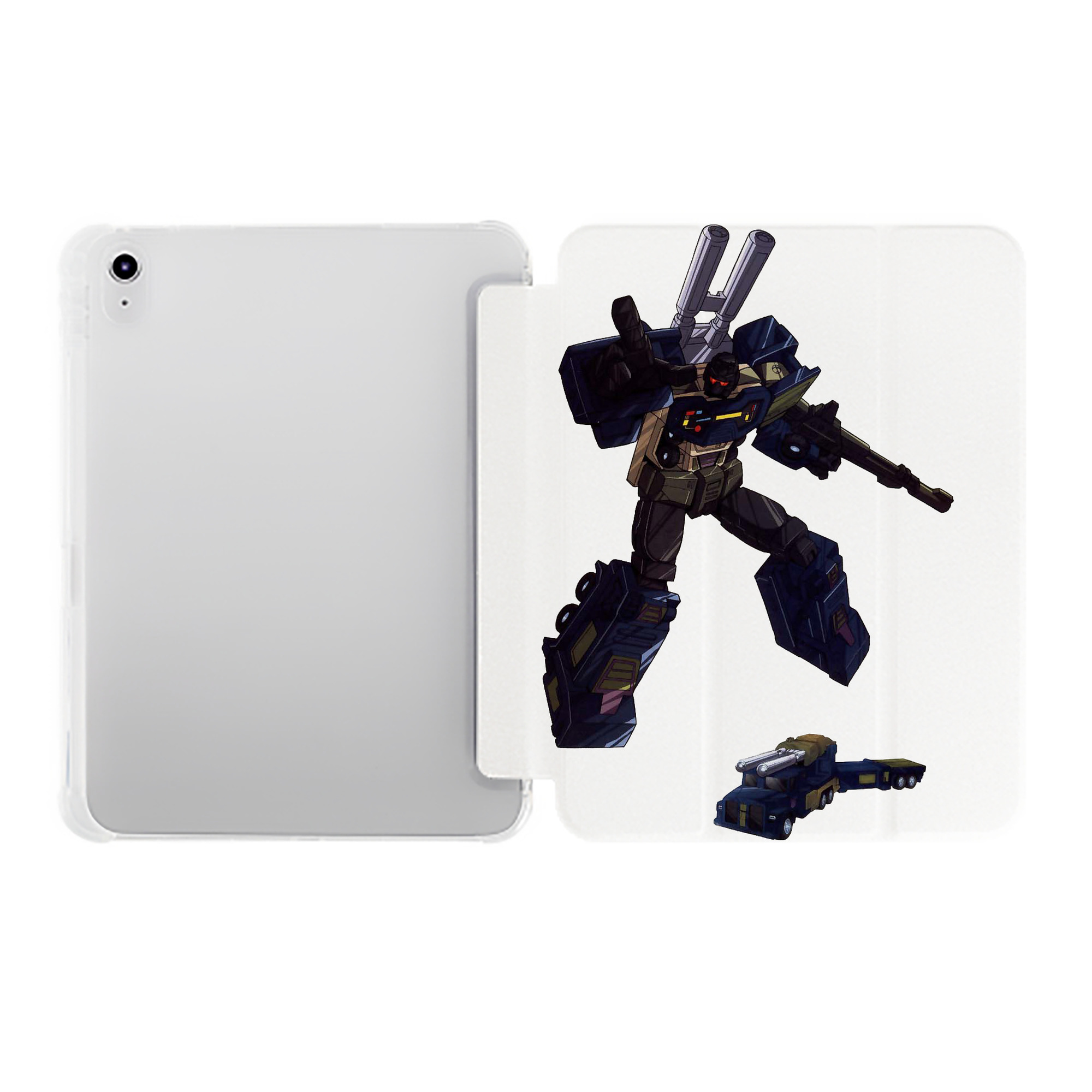 （画像用）  IPad ケース ペン収納付き 三つ折りスタンド PUレザー×シリコン 対応機種9.5/10.5/10.9インチ